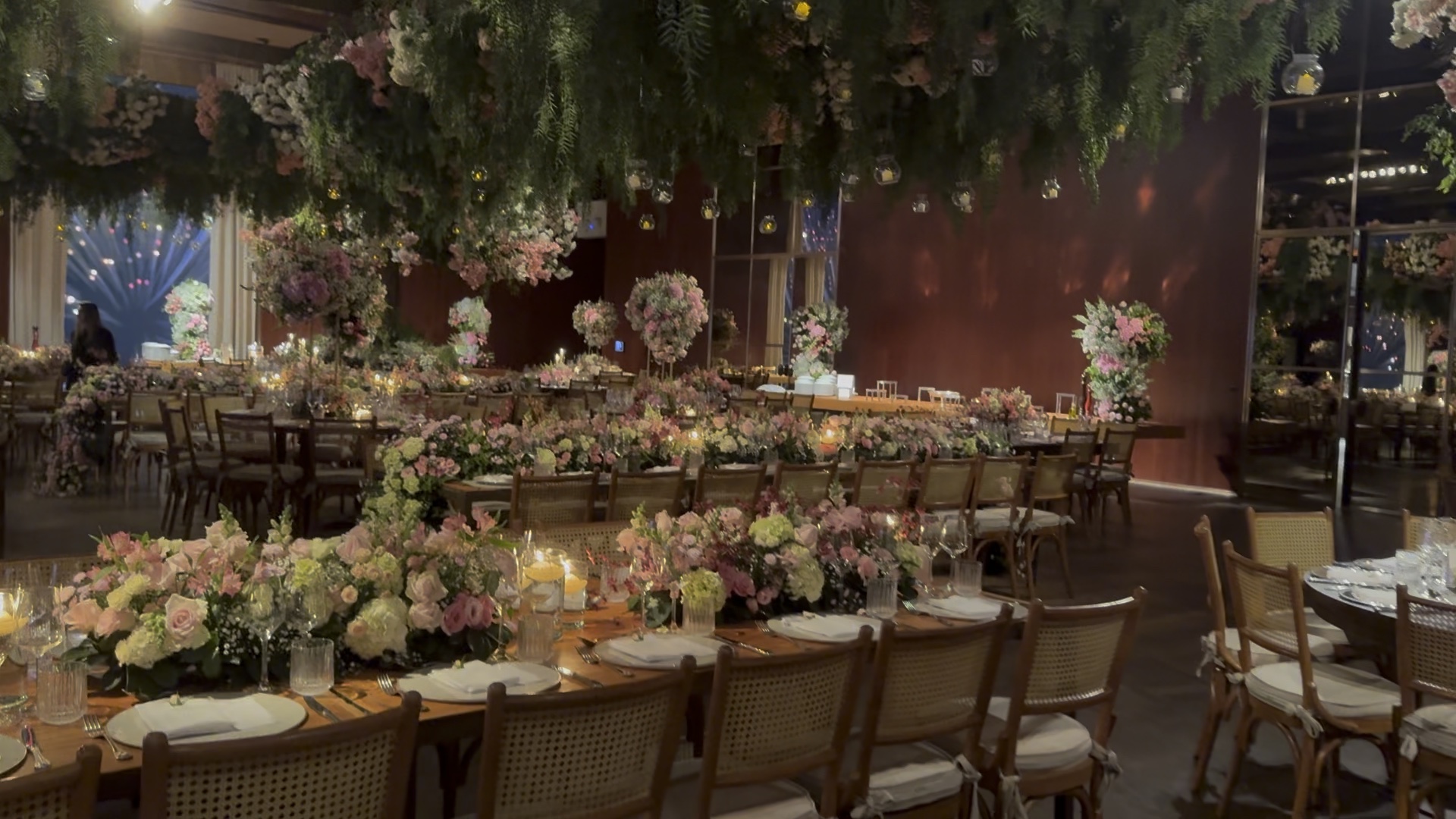 Ambiente preparado para evento de hospitalidade no Rosewood São Paulo